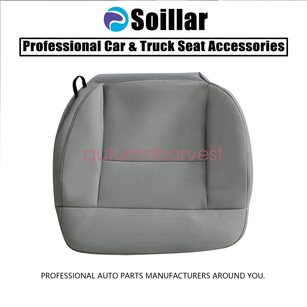 2004 2005 2006 2007 2008 For Ford F150 Driver Bottom Cloth Seat Cover Light Gray