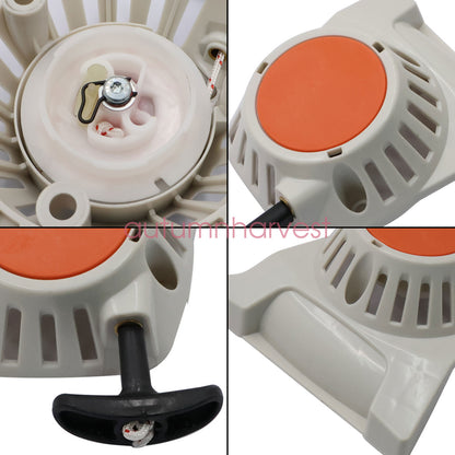Recoil Starter & Spark Plug Replacement Fits STIHL FS91 FS111 FS131 KM91R KM111R