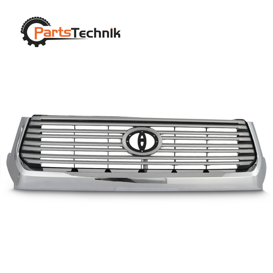 Front Bumper Chrome / Silver Upper Grille For Toyota Tundra 2014 15-2017 Plastic