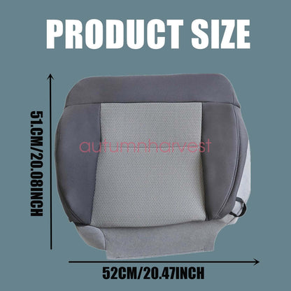 For 2004-08 Ford F150 Driver & Passenger Bottom Cloth Seat Cover Dark Gray FE ME
