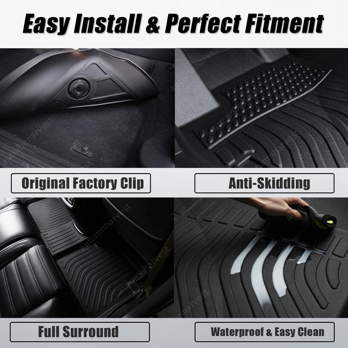 New Trunk Cargo Liner Set Cover TPE For 2020 2021 Mercedes-Benz GLE-Class SUV