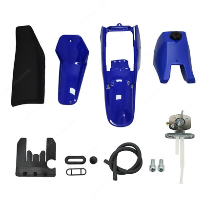 Blue Fuel Gas Tank Seat Plastic Fender Fairing Kit Fits Yamaha PW80 Peewee
