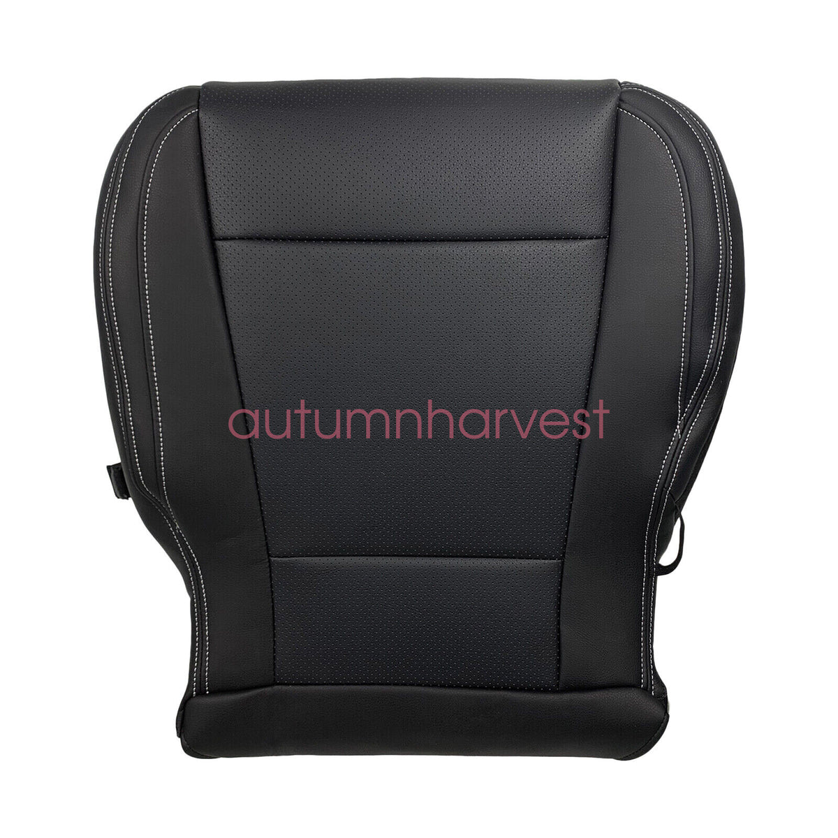 Fits 2015-2017 Ford F150 Lariat Driver & Passenger Bottom & Top Seat Cover Black