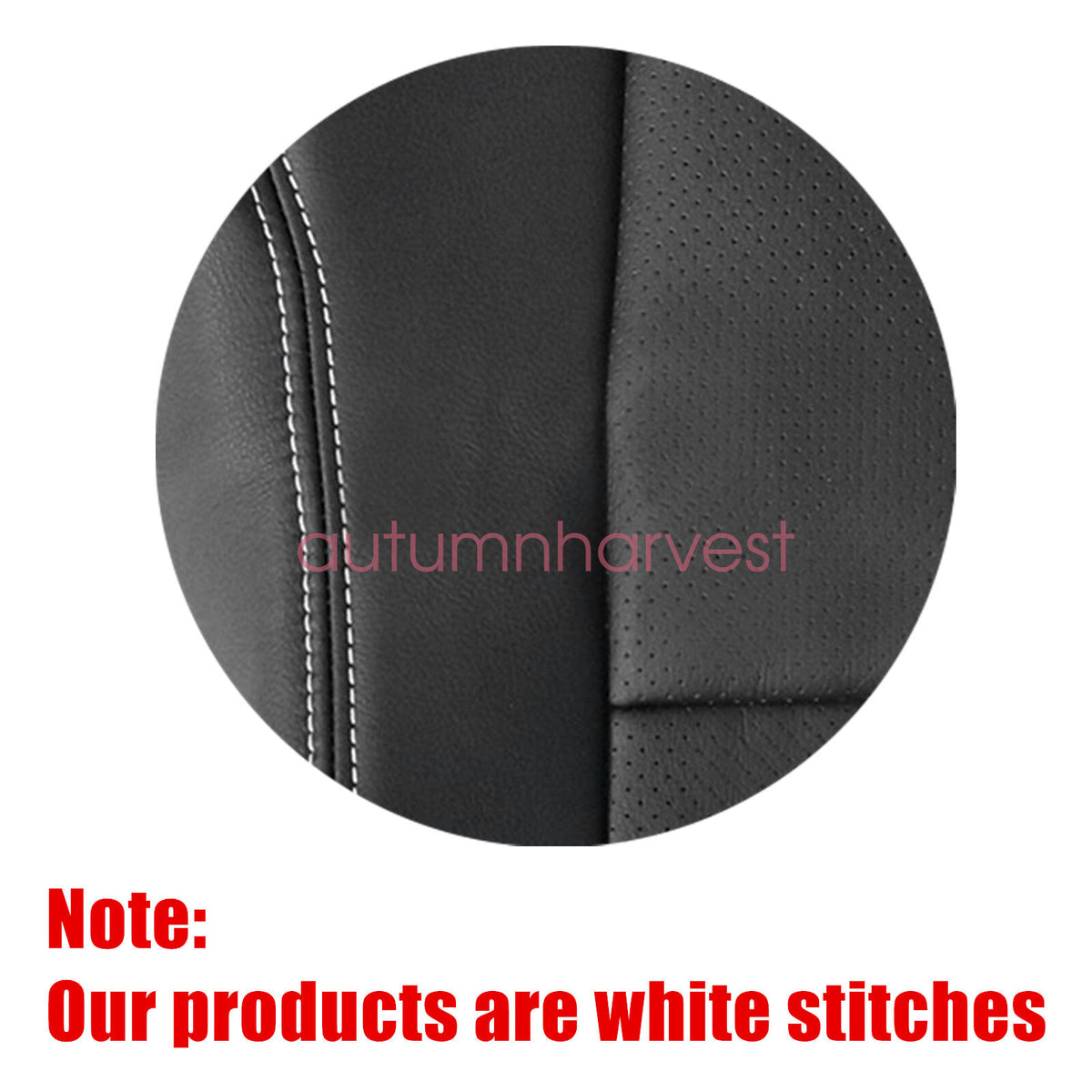 2PCS 2011-2016 For Chrysler Town & Country Bottom & Top Perforated Seat Cover