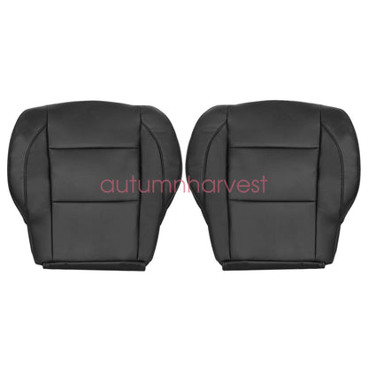 For 2005-2015 Nissan Titan Driver & Passenger Bottom Seat Cover Black (2PCS)