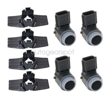 4x Parking Sensor & Bracket Fits Infiniti Q50 2014-2022 28533-5ZA0A 28438-4GA1A