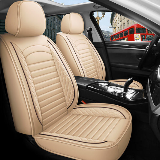 PU Leather 5 Seat Covers Full Set Front & Rear Cushion For LEXUS Deluxe Car