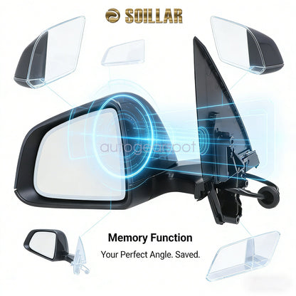 Left Driver Side View Mirror 1594111-00-C For Tesla Y 2020-25 Anti-glare lenses