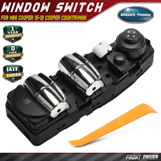 Fits Mini Cooper 2015-19 Cooper Countryman 13-22 Front Left Power Window Switch