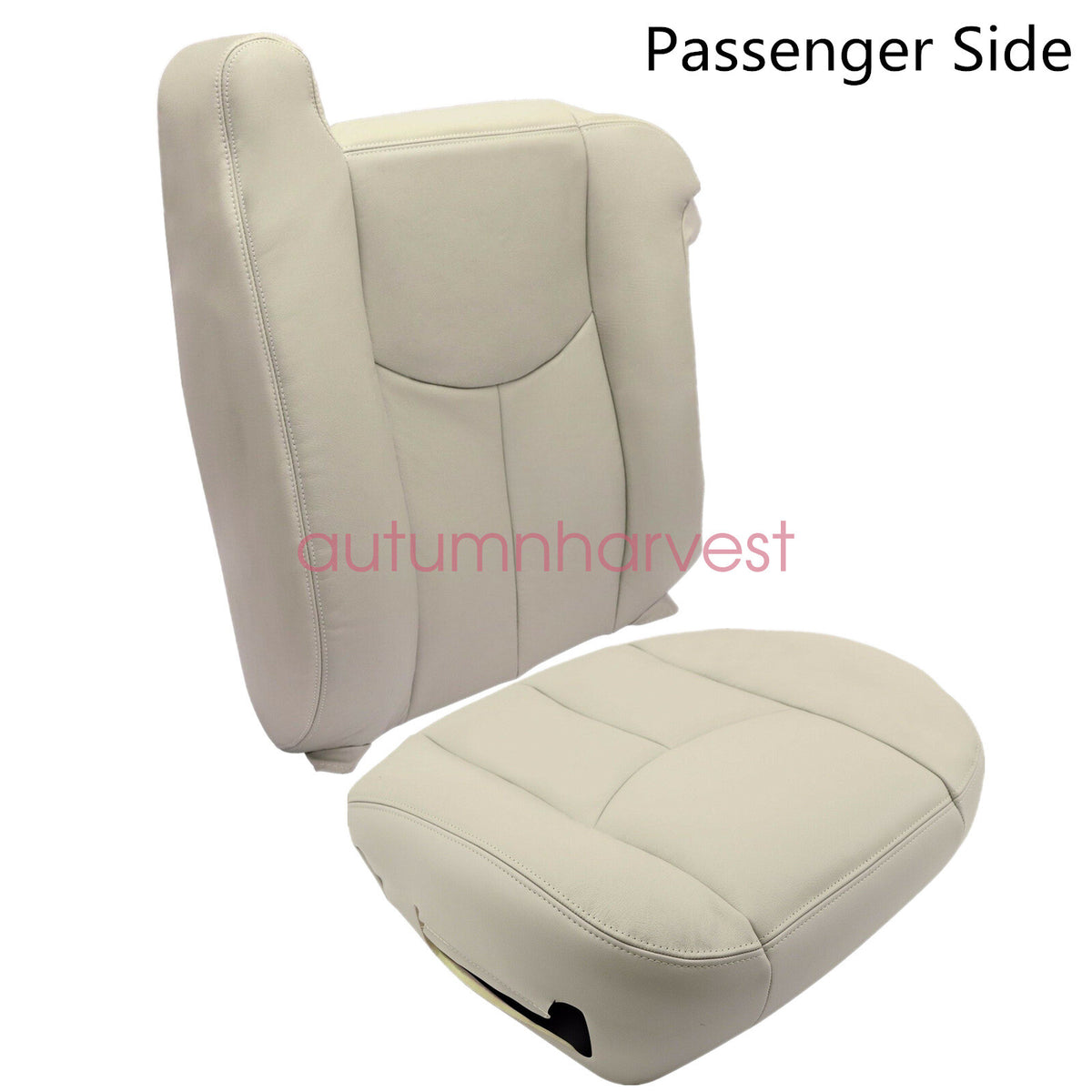 For 2003-2006 Chevy Tahoe Suburban Passenger Leather Seat Cover Light Tan 522
