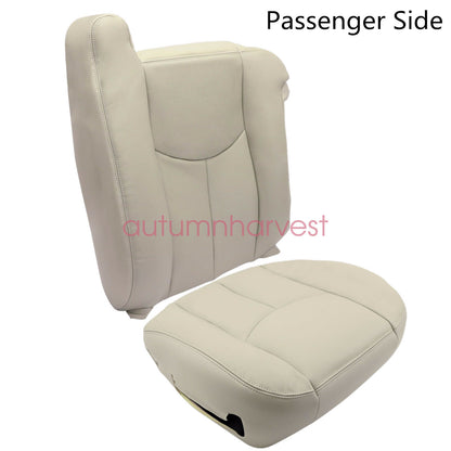 For 2003-2006 Chevy Tahoe Suburban Passenger Leather Seat Cover Light Tan 522