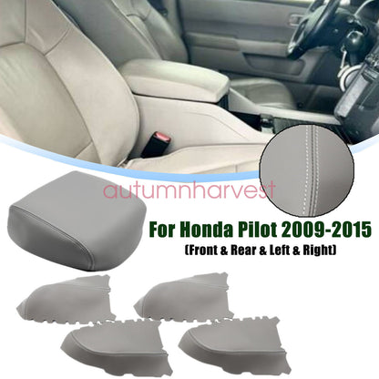 For Honda Pilot 2009-15 Driver & Passenger Door Panel+ Console Lid Armrest Cover