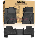 3D Floor Mats For 2015-2020 Cadillac Escalade 2 Row Floor Liners TPE All Weather