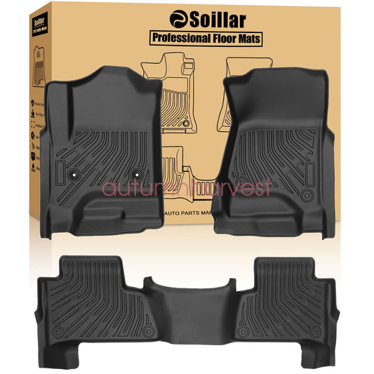 3D Floor Mats For 2015-2020 Cadillac Escalade 2 Row Floor Liners TPE All Weather