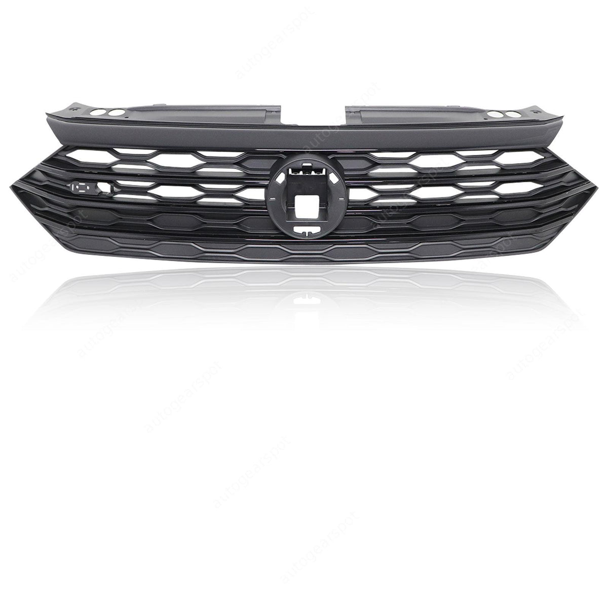 Front Bumper Center Grille Grill Glossy Black For VW Jetta Sedan 2019-2020