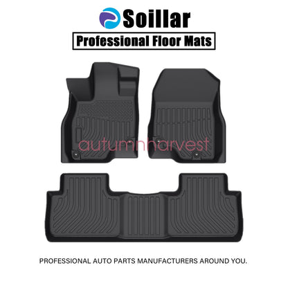 Floor Mats Liners TPE For 2019-2025 Acura RDX 3D Model All-Weather Black NEW