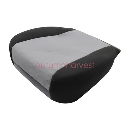 For 07-14 Chevy Silverado 1500 2500HD Driver Bottom & Top Cloth Seat Cover Gray