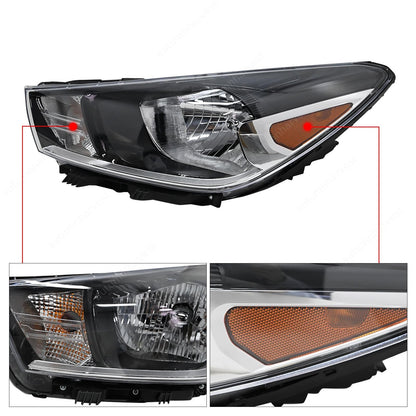 Headlight for 2018 2019 2020 Kia Rio 92101-H9000 Halogen Driver Left Side LH