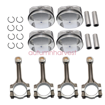 Pistons & Rings Connecting Rod Kit Fit For Buick Chevrolet GMC Saturn 2.4L