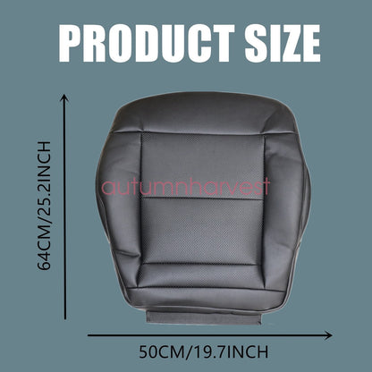 For 2010-2014 Mercedes Benz E350 E550 Front Bottom Leather Seat Cover Black