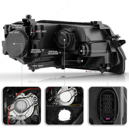 For Volkswagen Tiguan 2018-2021 Left Halogen Headlight w/ LED DRL 5NL941005