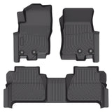 Floor Mats Liners All Weather 3D TPE For 2022-2025 Nissan Frontier Crew Cab 3PCS