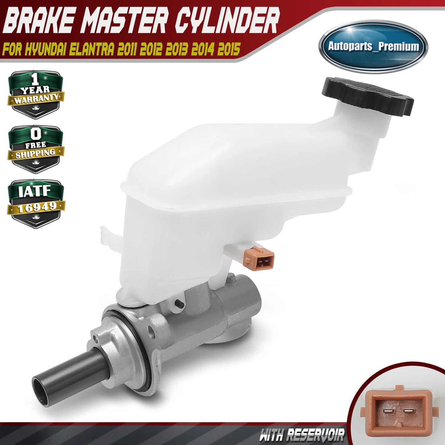585103Y400 Brake Master Cylinder w/ Reservoir FITS Hyundai Elantra 2011-2016 NEW