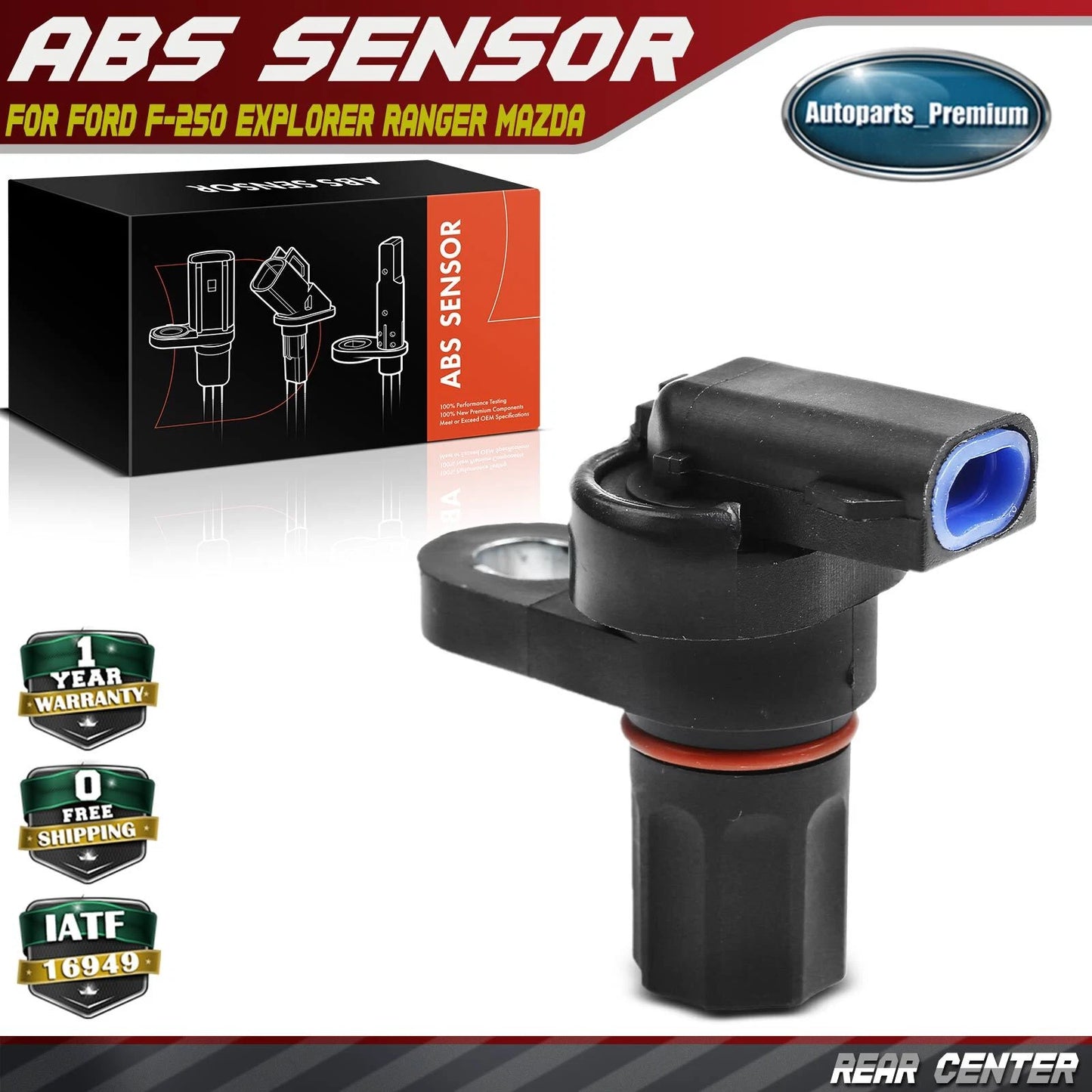 FITS Ford F-150 Explorer Ranger Mazda New Rear Center ABS Wheel Speed Sensor