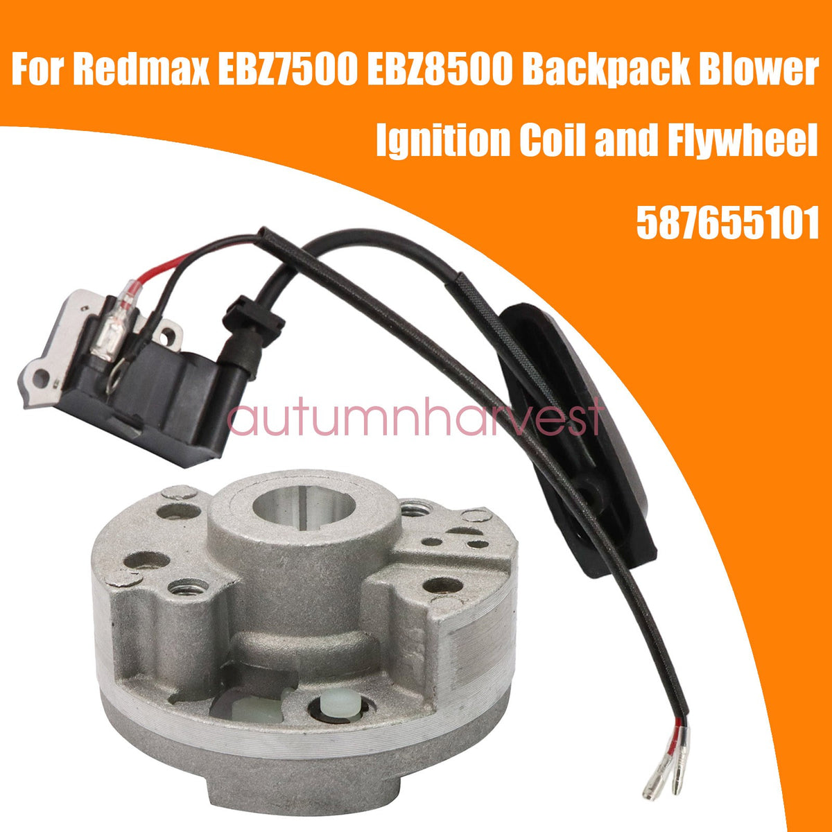Ignition Coil and Flywheel For Redmax EBZ6500 EBZ7500 EBZ8500 Backpack Blower