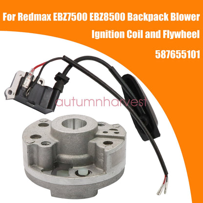 Ignition Coil and Flywheel For Redmax EBZ6500 EBZ7500 EBZ8500 Backpack Blower