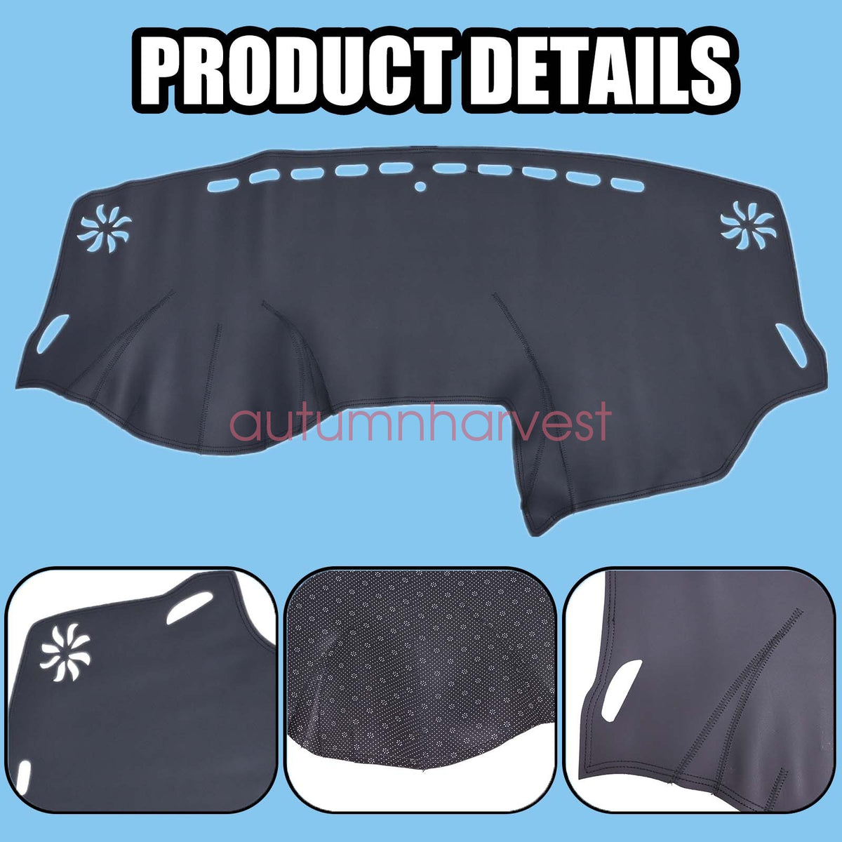Fits 2011-2018 Dodge Journey Leather Dashboard Dash Cover Dashmat Mat Carpet Pad