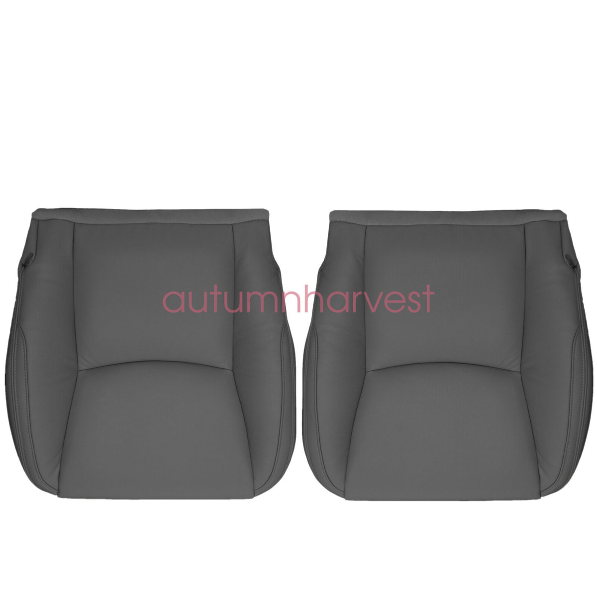 For 2003-2009 Lexus GX470 Driver & Passenger Lower Leather Seat Cover Dark Gray