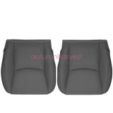 For 2003-2009 Lexus GX470 Driver & Passenger Lower Leather Seat Cover Dark Gray