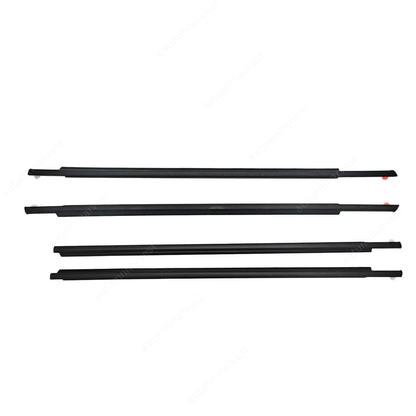 For Toyota Prius 04-09 75710-47010 4X Front Rear Door Belt Moulding Weatherstrip