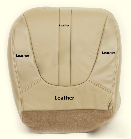 For Ford Expedition Eddie Bauer 1997-2002 Driver Bottom Leather Seat Cover Tan