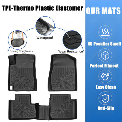 Floor Mats Liner Set Fits 2001-2006 Toyota Camry All Weather TPE 3D Replacement