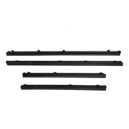 New For Toyota 4Runner Lexus GX460 Front Rear Inner Door Glass Weatherstrip Set