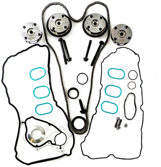 Fits 2013-2016 Ford F150 3.5L EcoBoost Cam Phasers Timing Kit W/ Chain & Gaskets