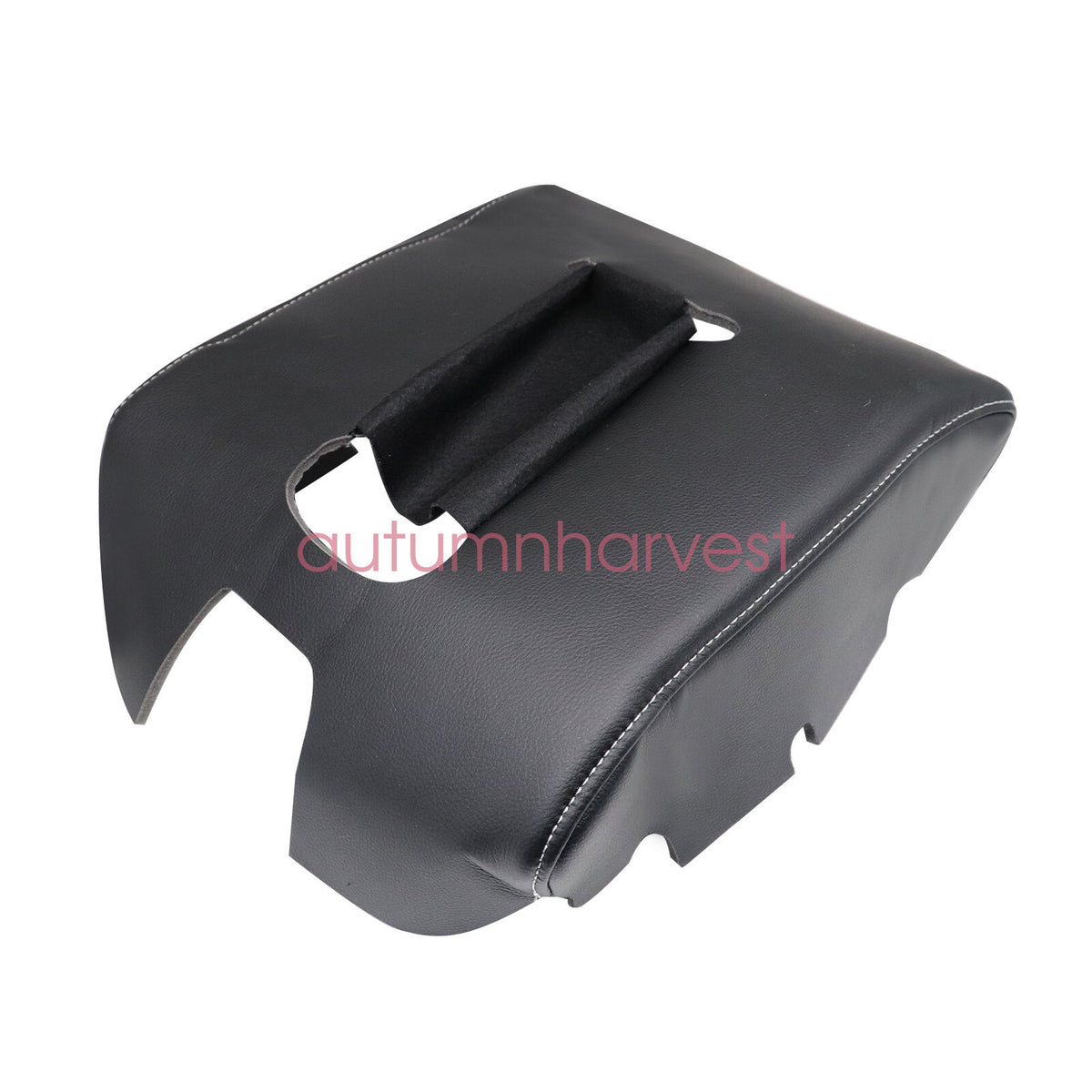Console Arm Rest Cover Gray Stitch For 2014-2018 Chevy Silverado 1500 2500 3500