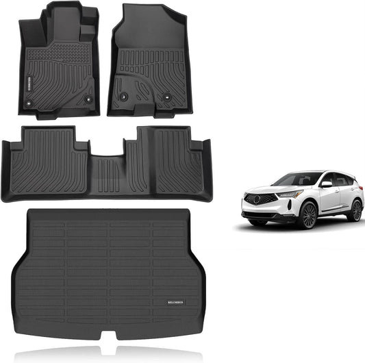 TPE Floor Mats Liners+Trunk Cargo Liner For 2013-2018 Acura RDX 8-Way Power Seat