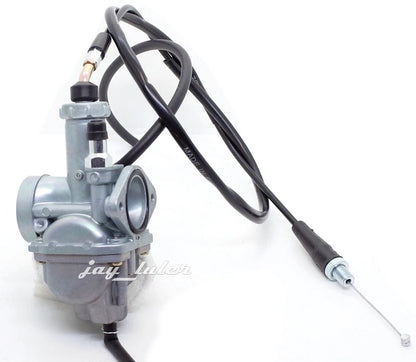 NEW Carburetor & Throttle Cable For 1985-1991 Yamaha Moto 4 YFM200 YFM225 YFM250