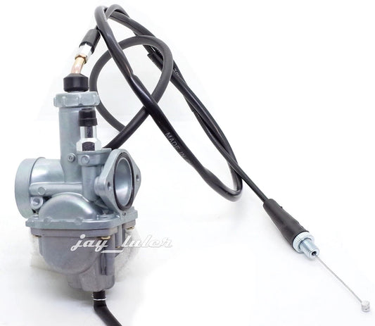 NEW Carburetor & Throttle Cable For 1985-1991 Yamaha Moto 4 YFM200 YFM225 YFM250