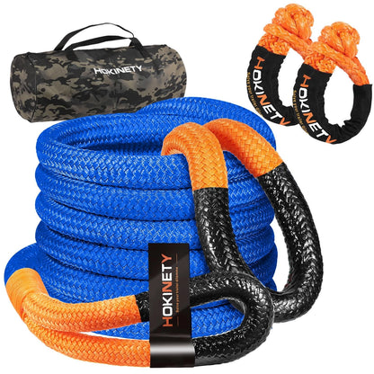 Heavy Duty Tow Rope 55000 LBS 1inchx30ft Snatch Strap For SUV light Truck ATV Car