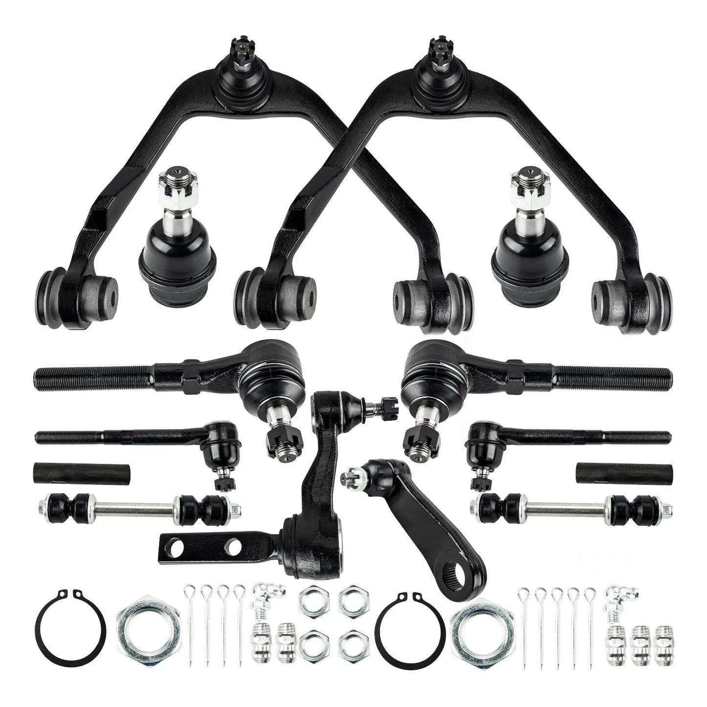 14pcs Front Control Arms Tie Rod Ends Ball Joints For 1997-02 03 Ford F-150 2WD