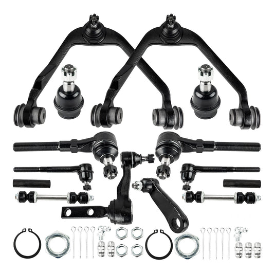 14pcs Front Control Arms Tie Rod Ends Ball Joints For 1997-02 03 Ford F-150 2WD