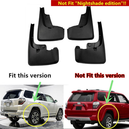 For 2010-2023 TOYOTA 4Runner 4PCS Front Rear Splash Fender Guards Mud Flaps NEW