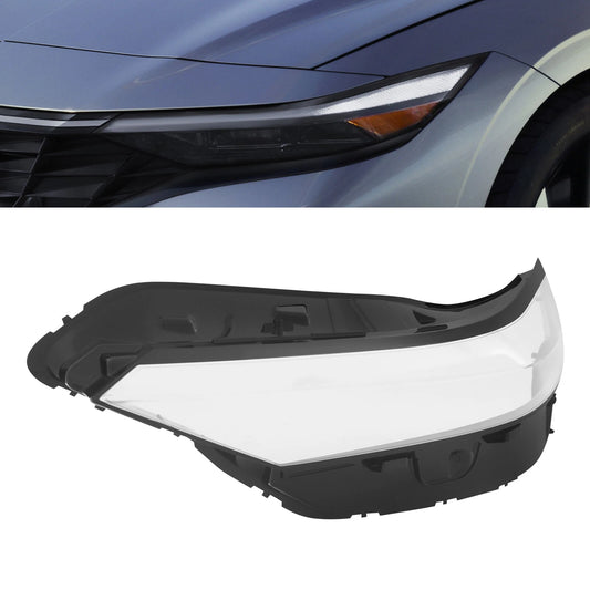 Left Side Front Headlight Lens Lamp Housing Cover For Hyundai Elantra 2024 2025