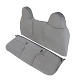 For 1999-2002 Ford F450 F550 XL Replacement Bench Bottom & Top Seat Cover Gray