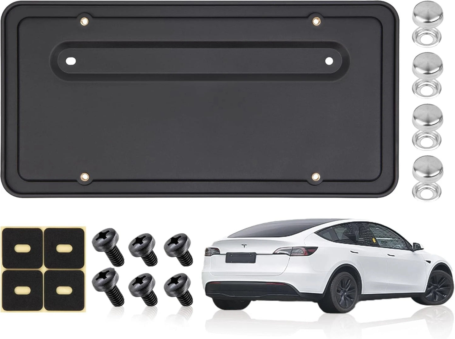 Rear License Plate Bracket Frame FIT Tesla 2017-2023 Model 3 Y 1096844-00-B