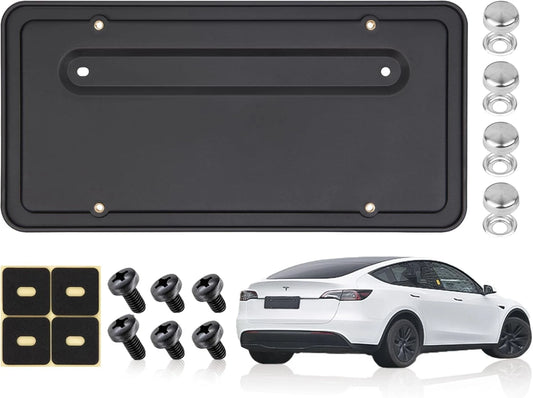 Rear License Plate Bracket Frame FIT Tesla 2017-2023 Model 3 Y 1096844-00-B